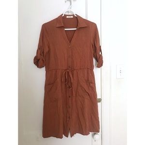 Mod Ref button down shirtdress